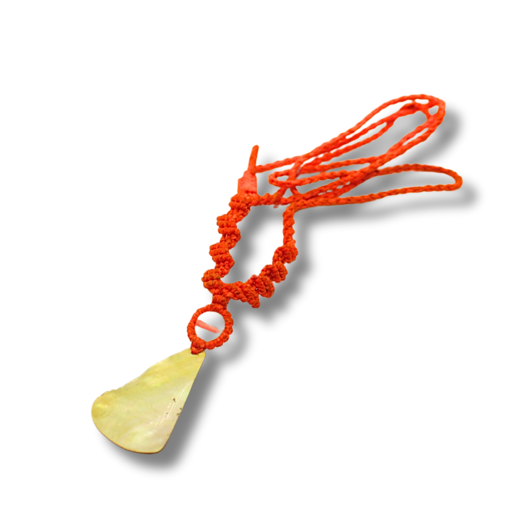 Beautifully Handcrafted Shipibo/Abalone Shell Pendant Awake Healer