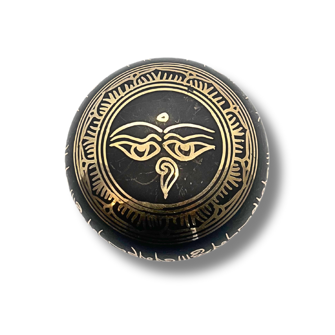 Handmade Bronze Singing Bowl (4-inch) From Nepal Om Mani Padme Hum Design Awake Healer