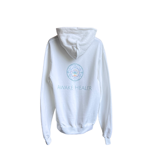 White Awake Healer Hoodie Awake Healer