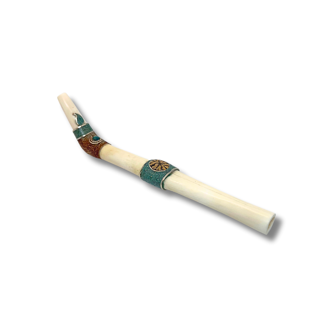 Shipibo Bone Ayahuasca Tepi - Authentic Amazonian Healing Tool Awake Healer