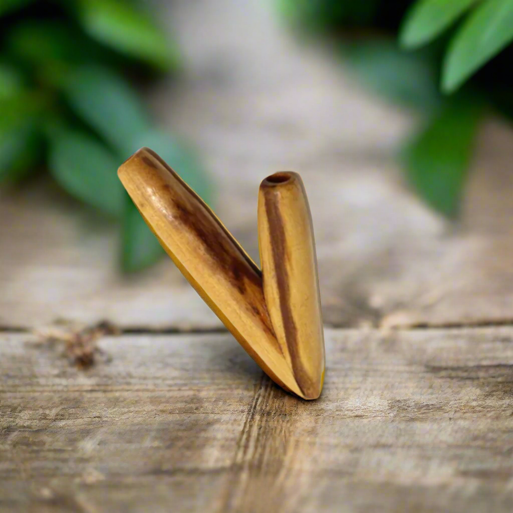 Handcrafted Kuripe Applicator – Palo Santo, Rosewood & Chonta | Sacred Hapé Tool Awake Healer