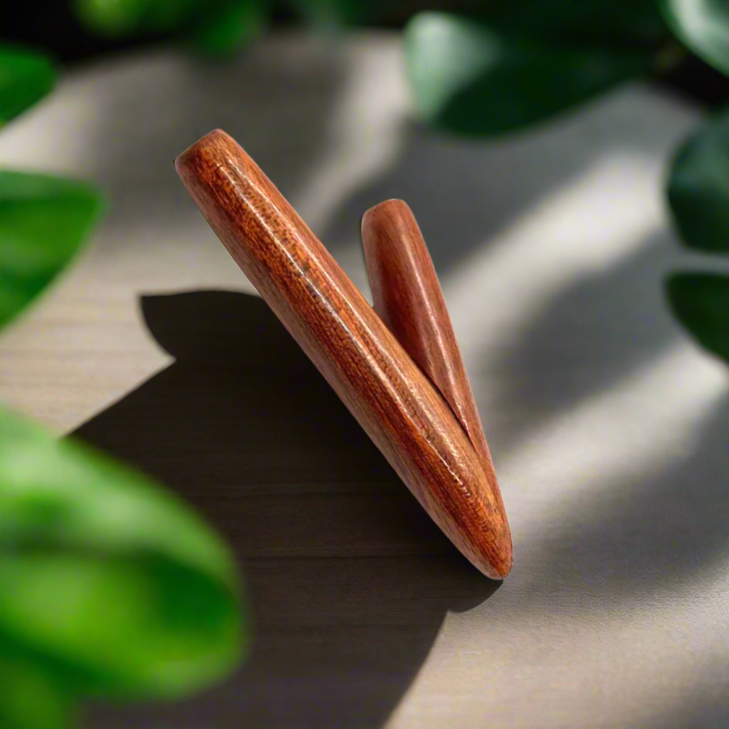 Handcrafted Kuripe Applicator – Palo Santo, Rosewood & Chonta | Sacred Hapé Tool Awake Healer