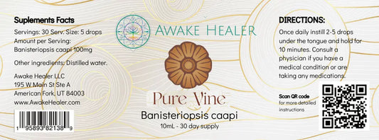 Pure Vine™ Ayahuasca (Banisteriopsis Caapi) Awake Healer