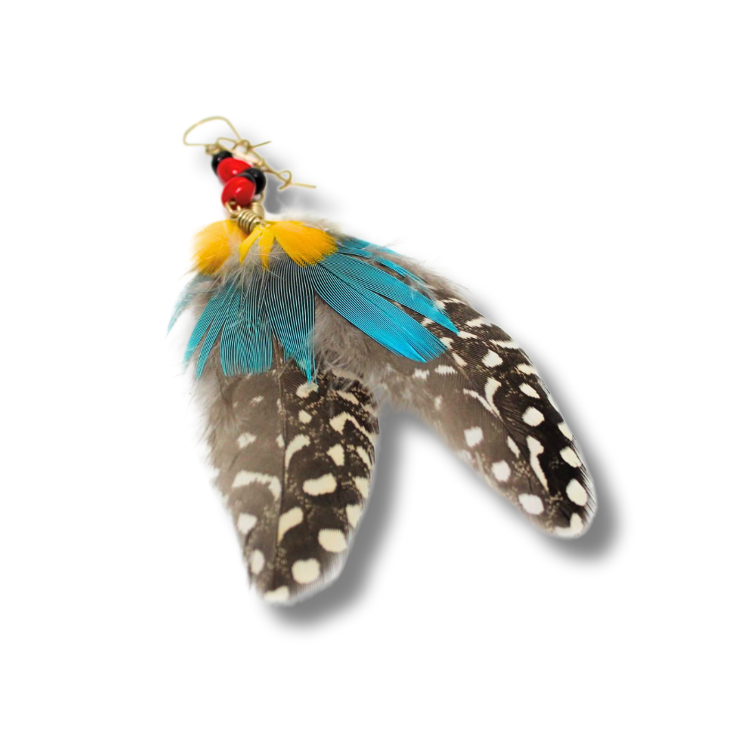 Feather Earrings- Shipibo Tribe (Peru) Awake Healer