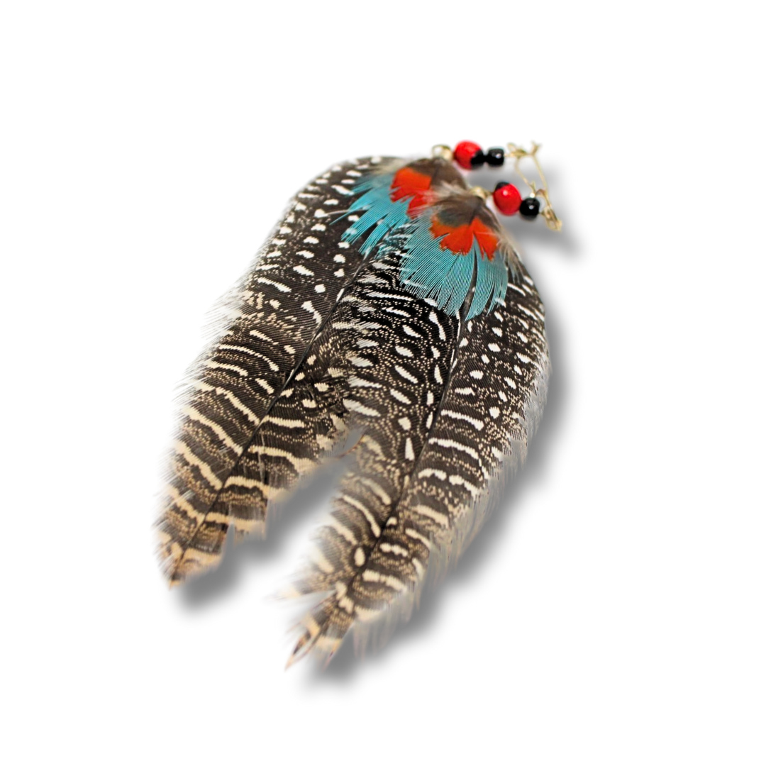 Feather Earrings- Shipibo Tribe (Peru)