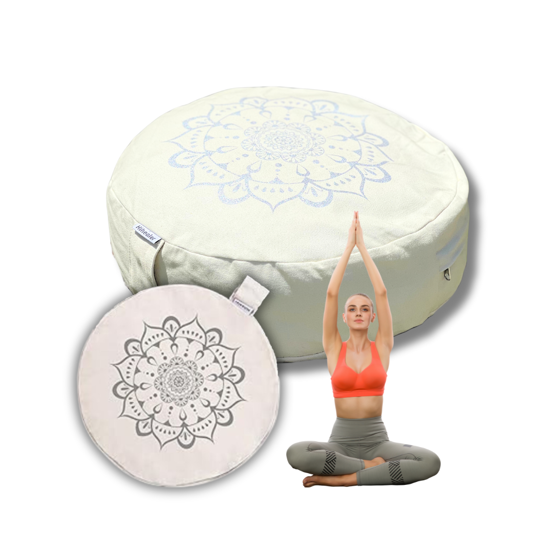 Zafu Meditation Cushion - High-Quality Grounding and Meditation Support Awake Healer