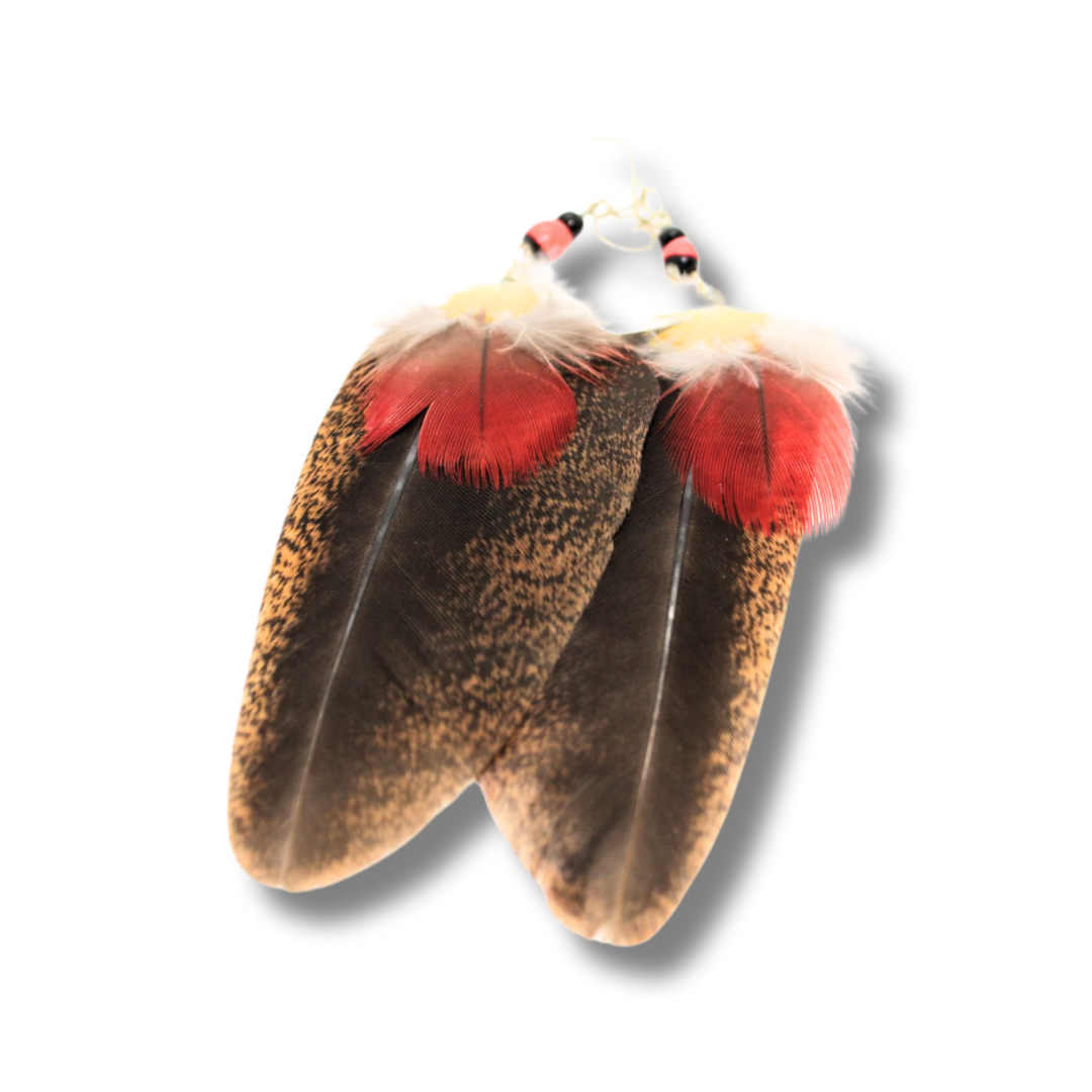 Feather Earrings- Shipibo Tribe (Peru) Awake Healer