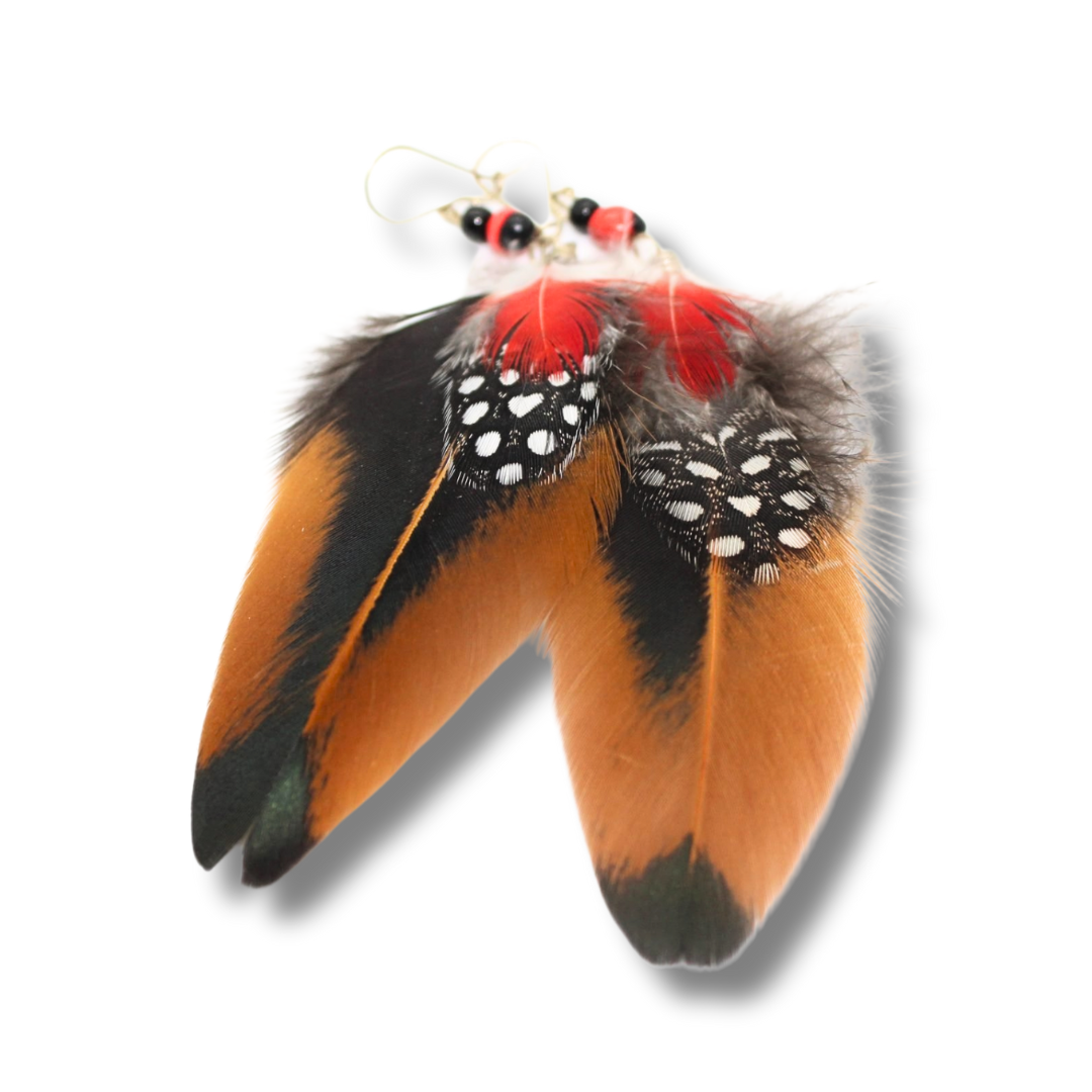 Feather Earrings- Shipibo Tribe (Peru) Awake Healer