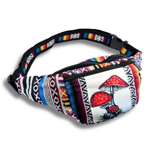 Eco-friendly mushroom hemp fanny pack – 15-inch unisex waist bag