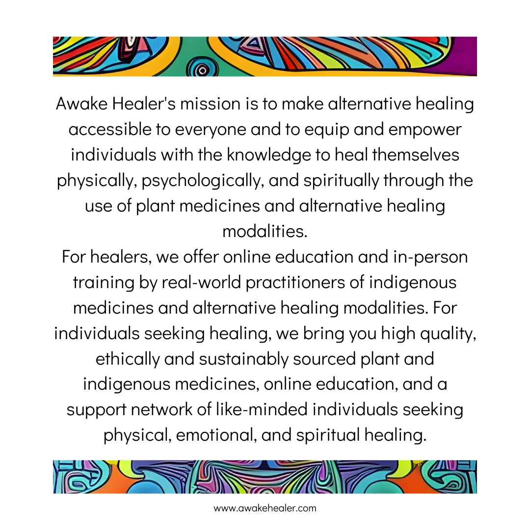 Awake Healer mission – supporting self-healing with Amazonian plant medicine, cacao, hapé, and ayahuasca vine while empowering indigenous communities