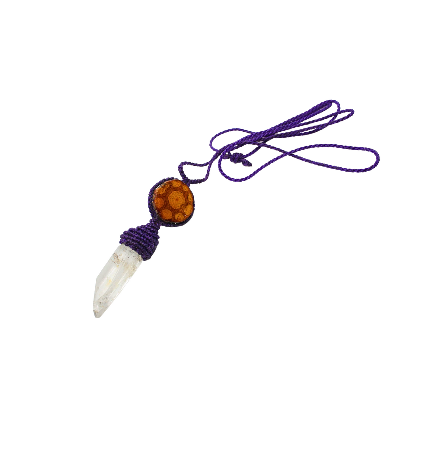 Shipibo Ayahuasca Vine/Stone pendant