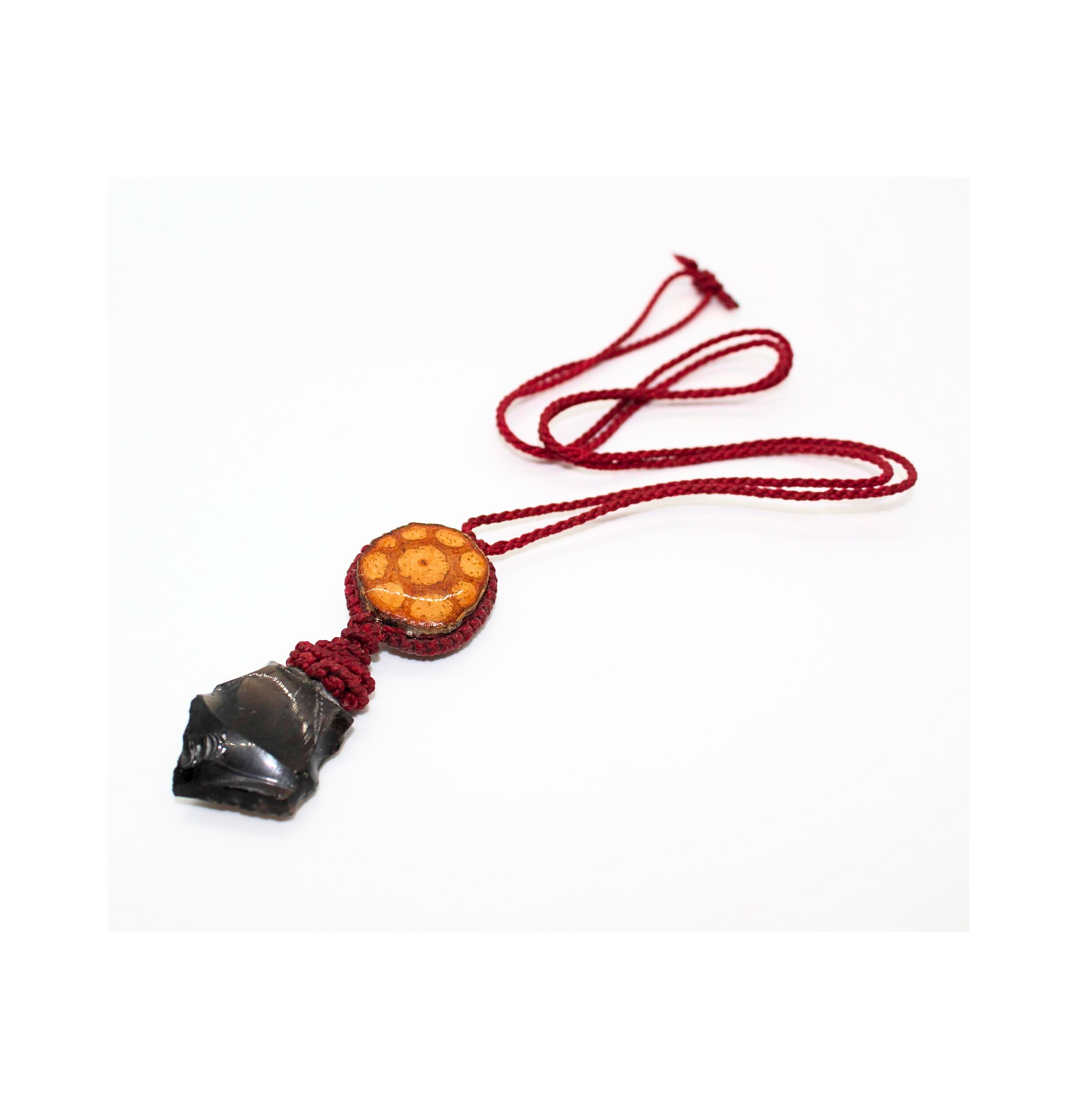 Shipibo Ayahuasca Vine/Stone pendant Awake Healer