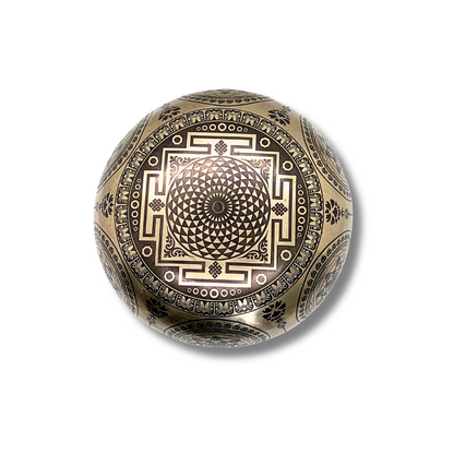 Handmade Bronze Singing Bowl Krishna design (8-9 inch) Awake Healer