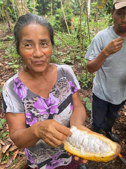 Ceremonial Cacao Ritual Bundle – 1oz Criollo Arriba Nacional Cacao + Handcrafted Wooden Cup Awake Healer