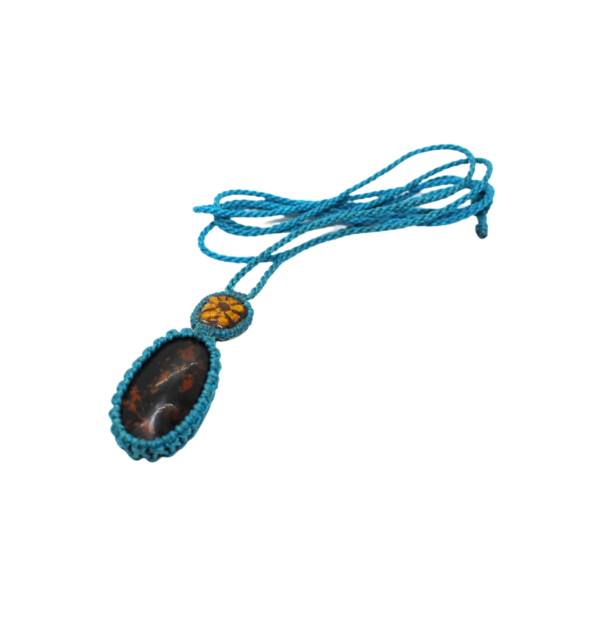 Shipibo Ayahuasca Vine/Stone pendant Awake Healer